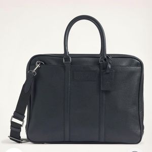 Brooks brothers Pebbled leather briefcase NWT (Black)